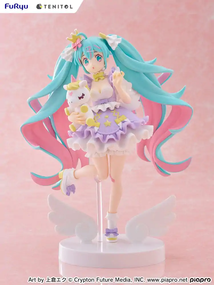 Hatsune Miku Tenitol Statua PVC Hatsune Miku Yumekawa Princess Lavender Wersja 21 cm zdjęcie produktu