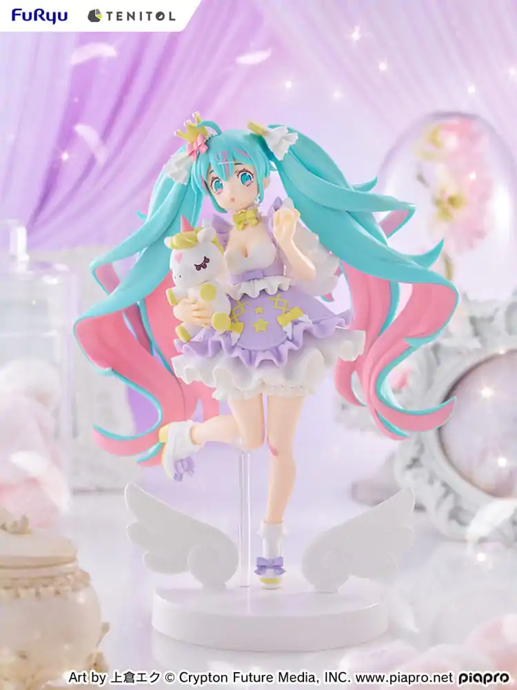 Hatsune Miku Tenitol Statua PVC Hatsune Miku Yumekawa Princess Lavender Wersja 21 cm zdjęcie produktu