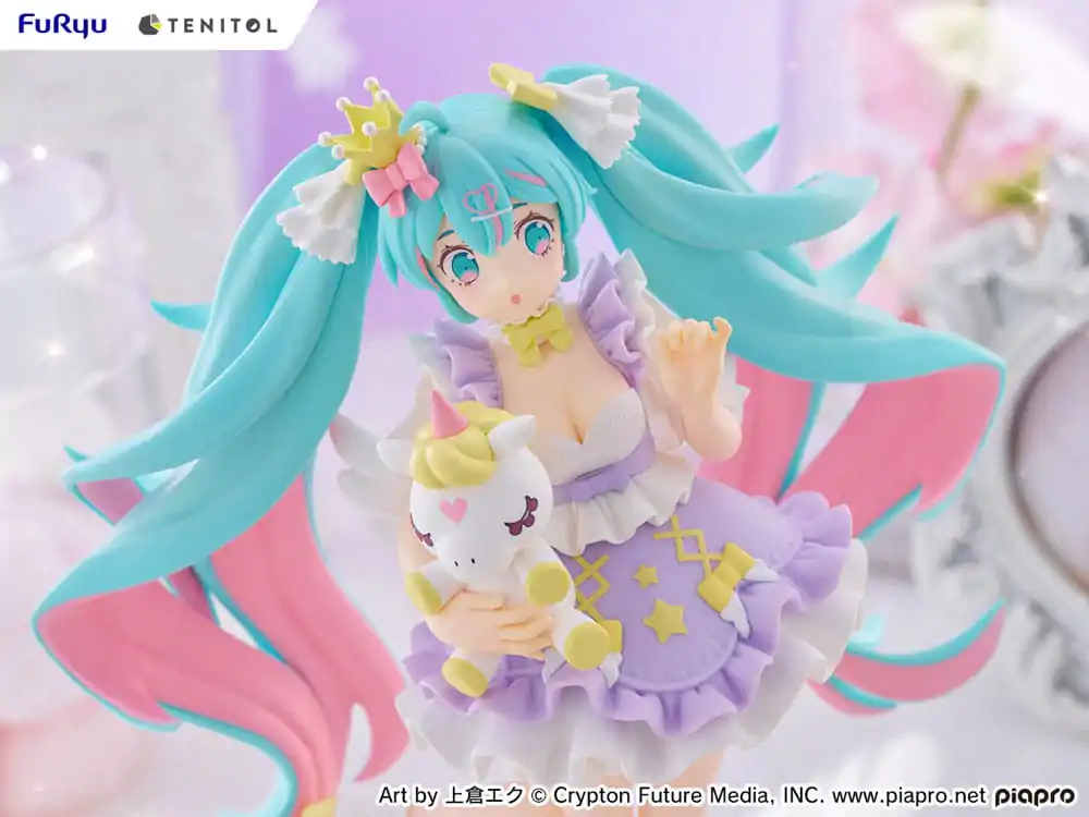 Hatsune Miku Tenitol Statua PVC Hatsune Miku Yumekawa Princess Lavender Wersja 21 cm zdjęcie produktu