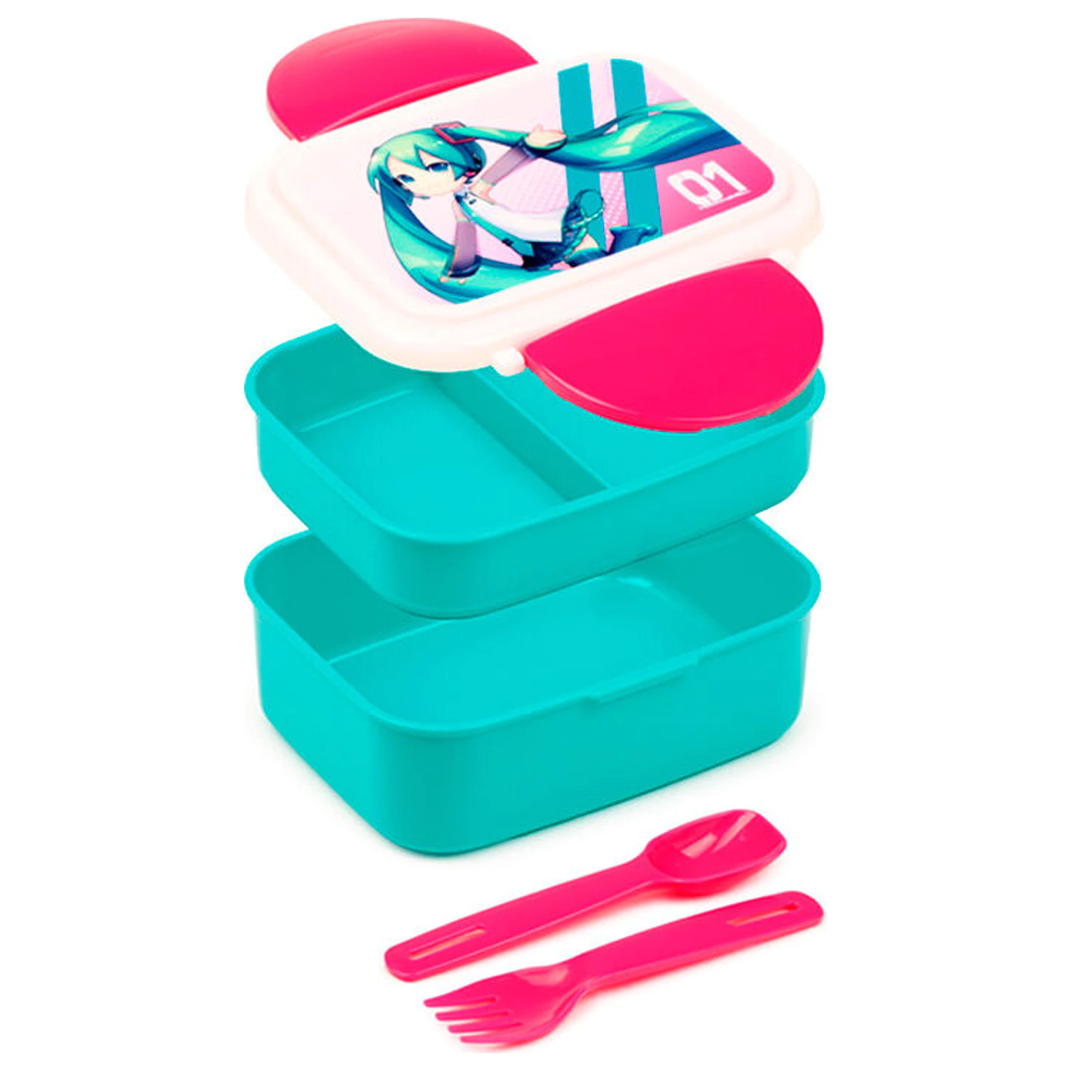 Hatsune Miku lunch box i sztućce zdjęcie produktu