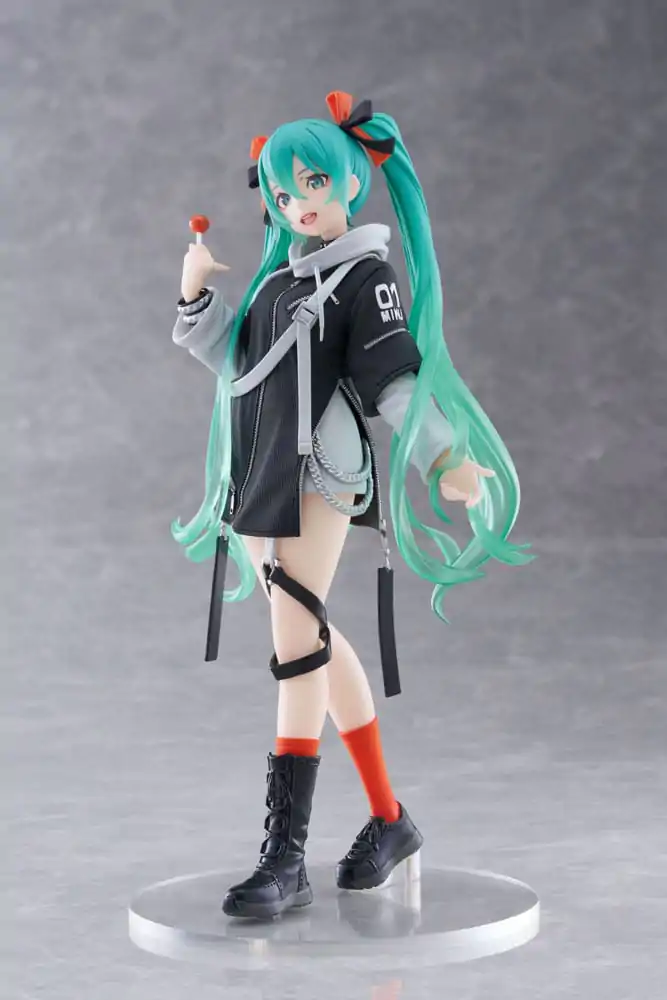 Hatsune Miku Wonderland PVC Statuetka Fashion Punk Ver. 18 cm zdjęcie produktu