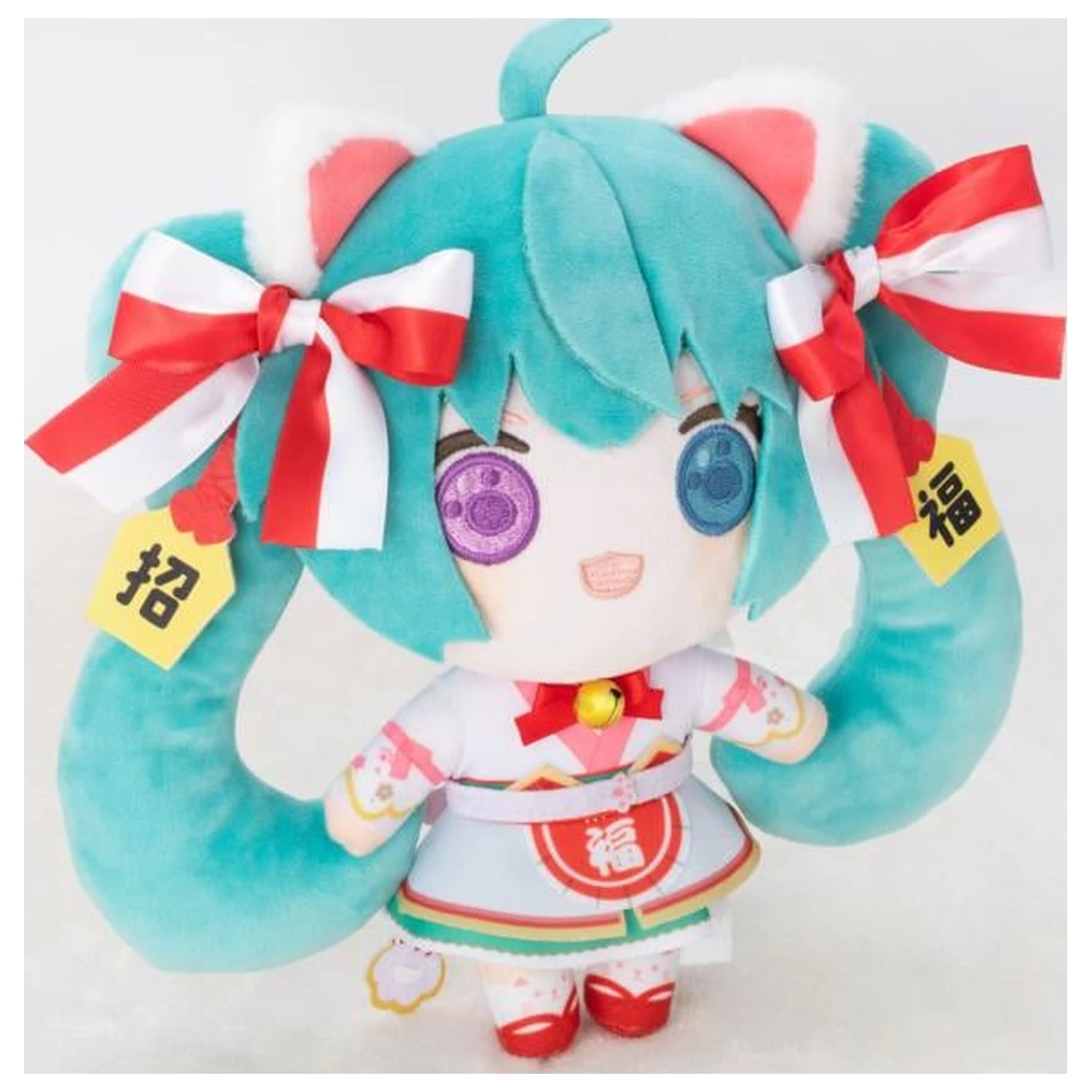 Maskotka Hatsune Miku x Maneki-Neko White Cat 22 cm zdjęcie produktu