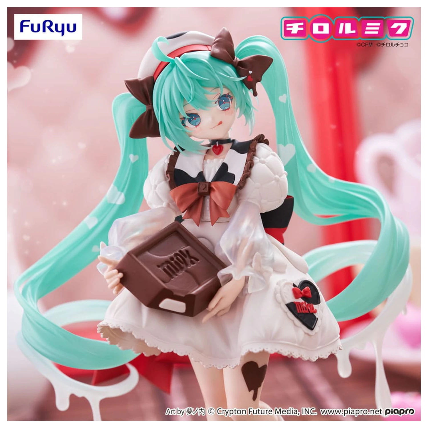 Statua Hatsune Miku x Tirol Choco Trio-Try-iT PVC Hatsune Miku Milk Ver. 18 cm zdjęcie produktu