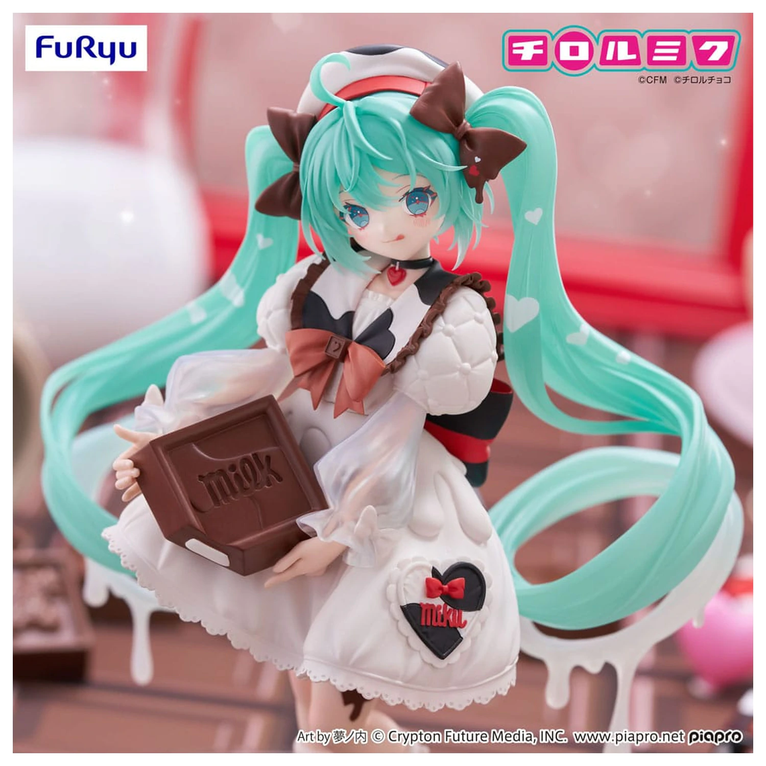 Statua Hatsune Miku x Tirol Choco Trio-Try-iT PVC Hatsune Miku Milk Ver. 18 cm zdjęcie produktu