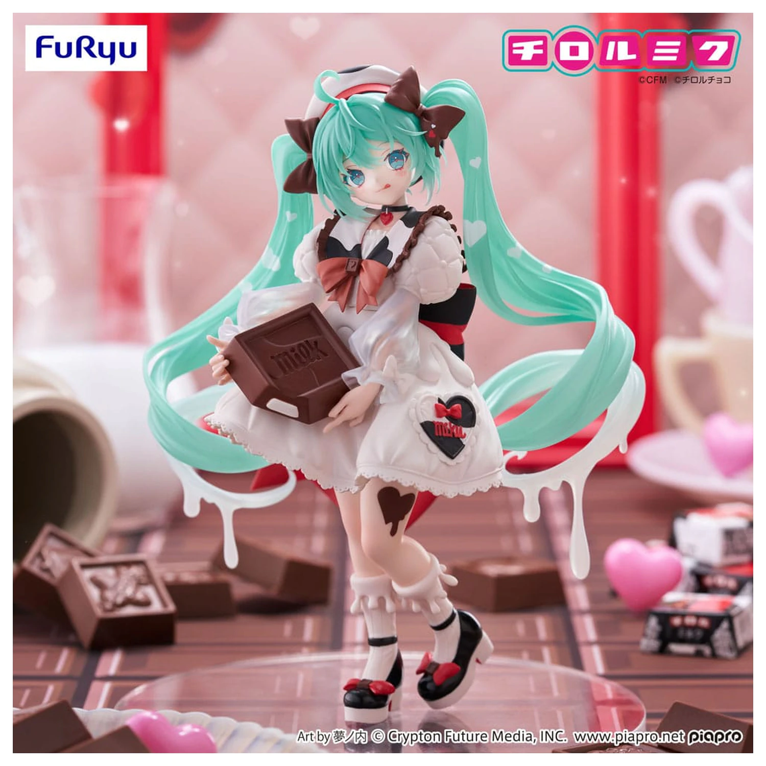 Statua Hatsune Miku x Tirol Choco Trio-Try-iT PVC Hatsune Miku Milk Ver. 18 cm zdjęcie produktu