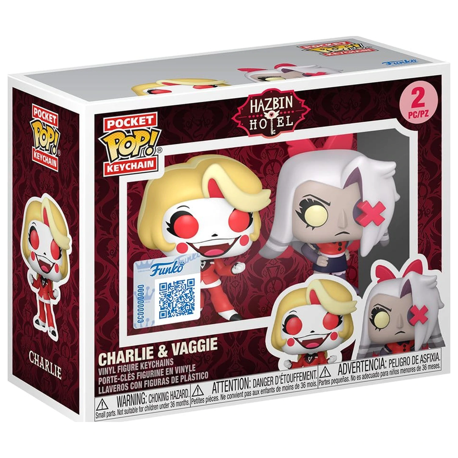 Hazbin Hotel Funko POP! Winylowy Brelok 2-pak Charlie & Vaggie 4 cm zdjęcie produktu