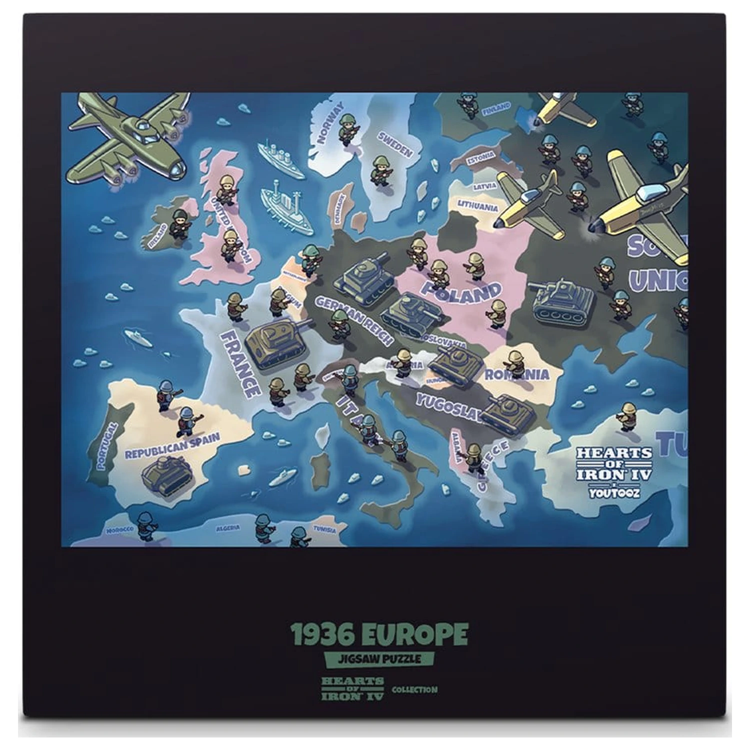 Hearts of Iron Puzzle 1936 Europa zdjęcie produktu