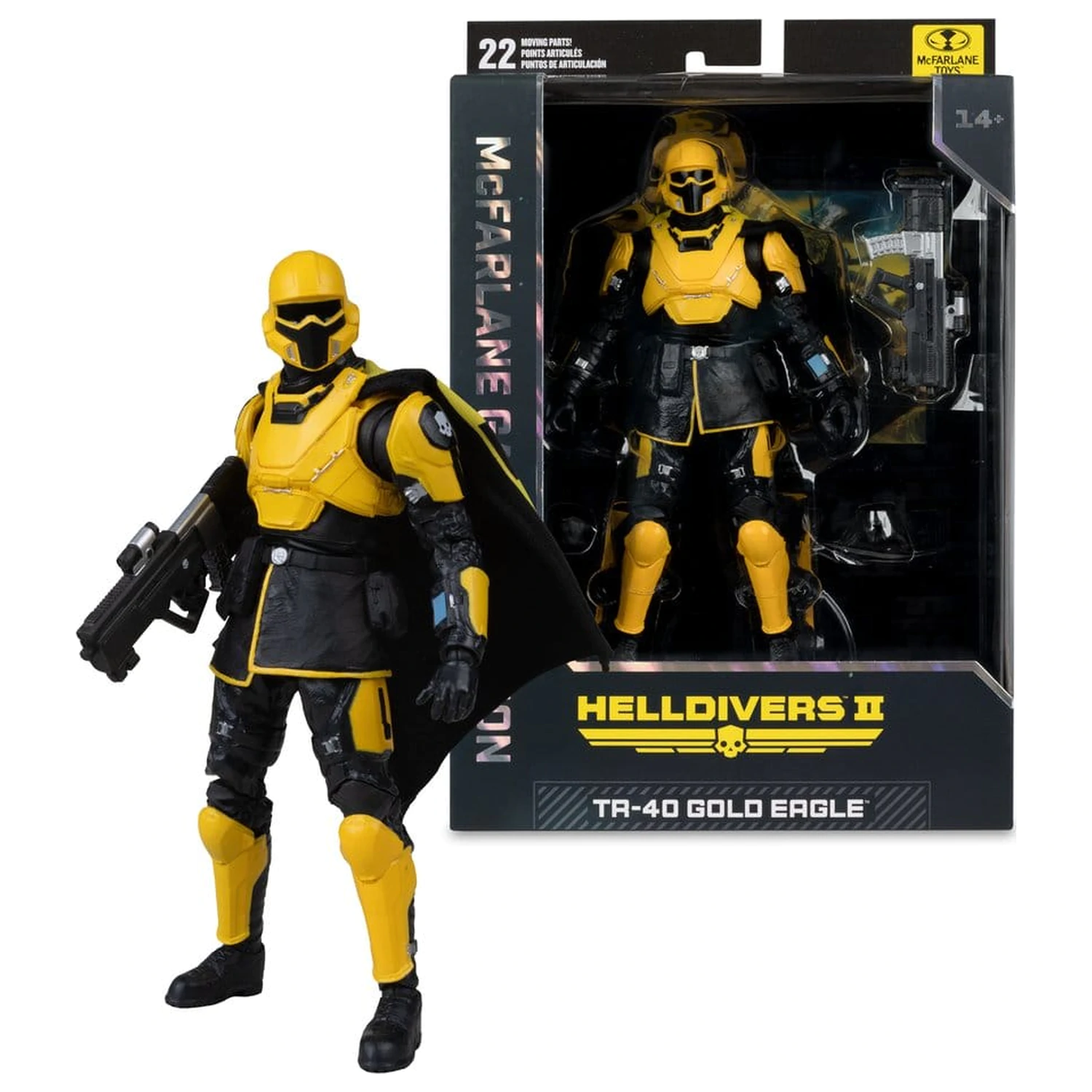 Helldivers II McFarlane Gaming Edition figurka akcji T4-40 Gold Eagle 18 cm zdjęcie produktu