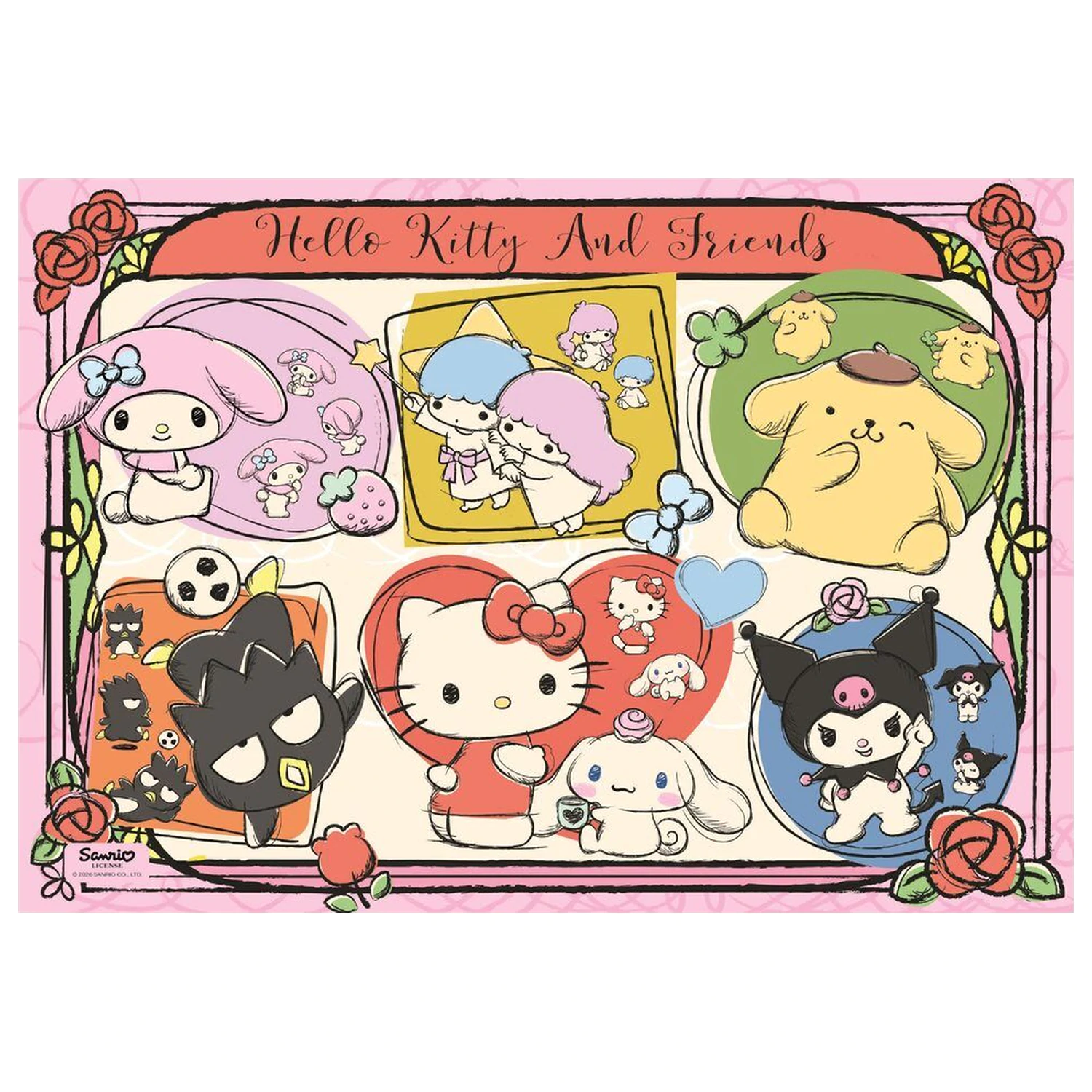 Hello Kitty 2 puzzle 1000 elementów zdjęcie produktu