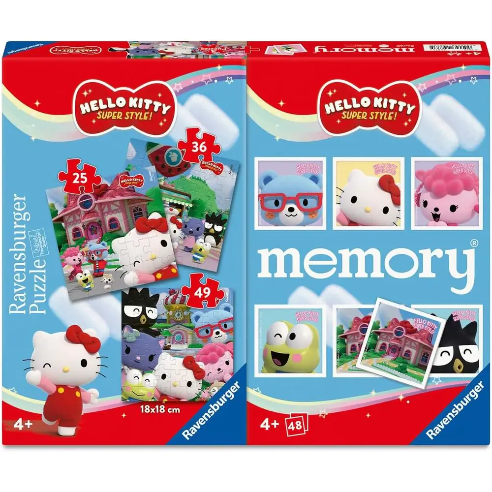 Hello Kitty 3 Puzzle i Pamięć Multipack zdjęcie produktu