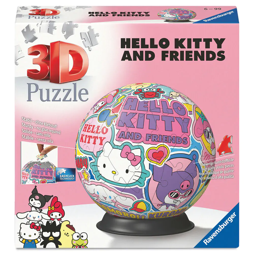 Puzzle 3D Hello Kitty 72szt zdjęcie produktu