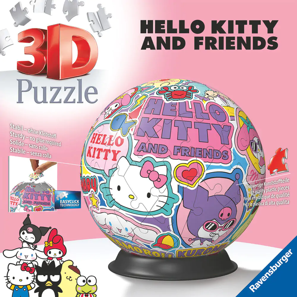Puzzle 3D Hello Kitty 72szt zdjęcie produktu