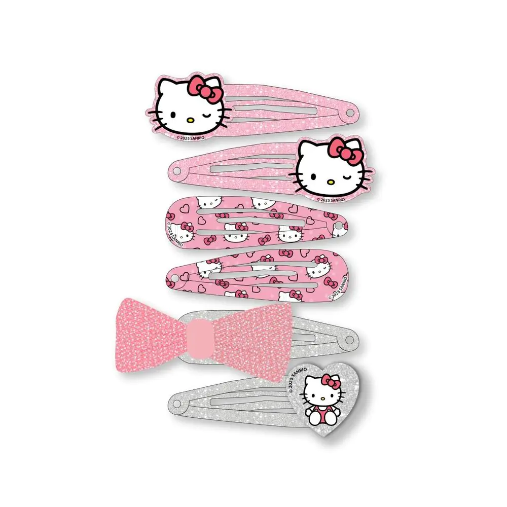 Hello Kitty Zestaw 6 spinek do włosów zdjęcie produktu