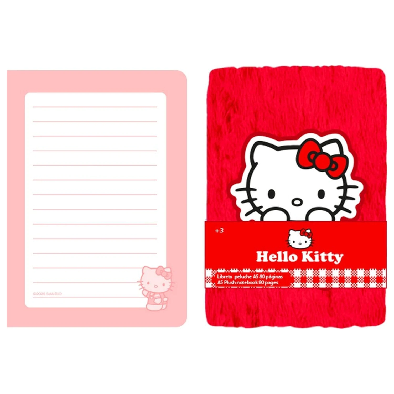 Hello Kitty A5 pluszowy notatnik zdjęcie produktu