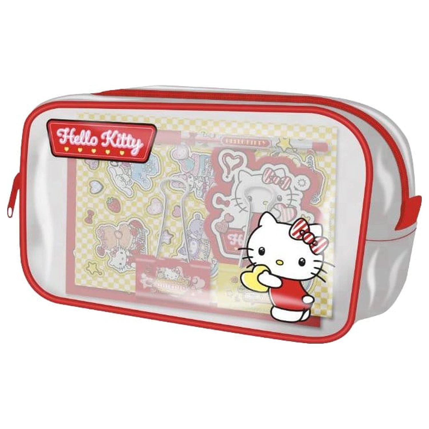 Hello Kitty and Friends Przezroczyste Piórnik Zestaw Wersja American Diner zdjęcie produktu