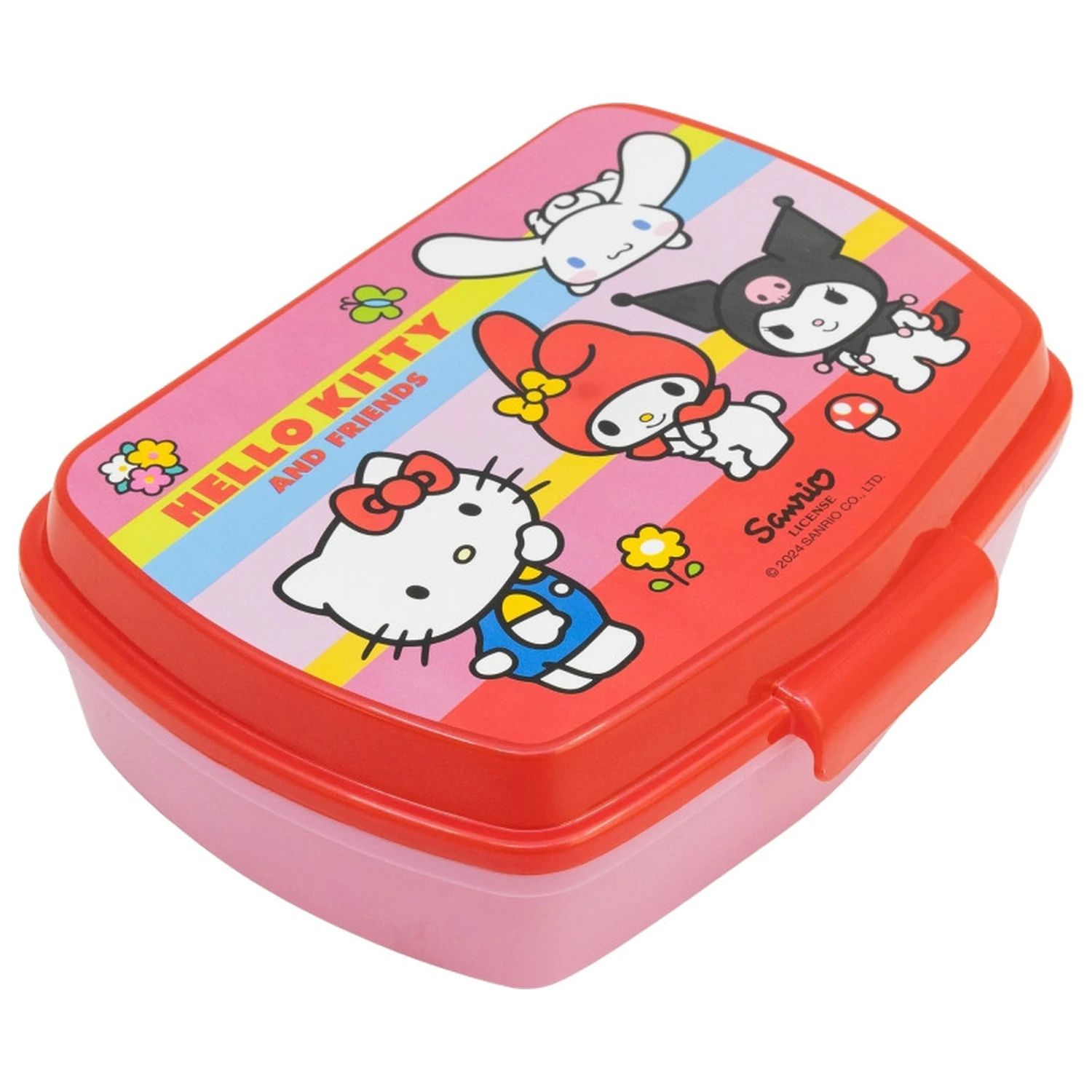 Hello Kitty and Friends Śmieszne Plastikowe Pudełko na Kanapki zdjęcie produktu