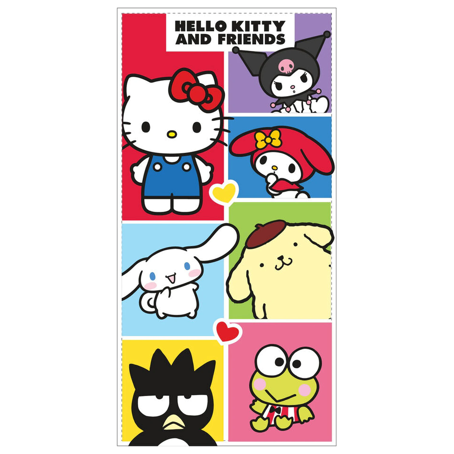 Hello Kitty and Friends ręcznik plażowy z mikrofibry zdjęcie produktu