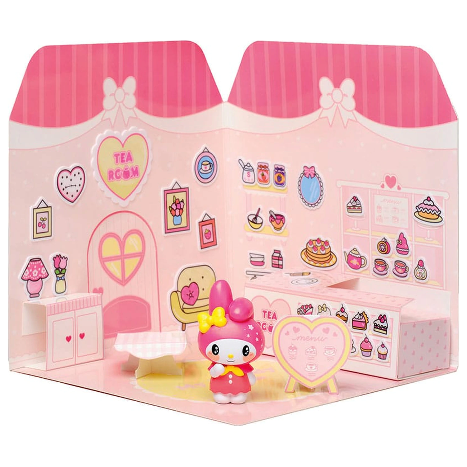 Hello Kitty and Friends Mini figurka Naklejkowy Domek My Melody Tea Room zdjęcie produktu
