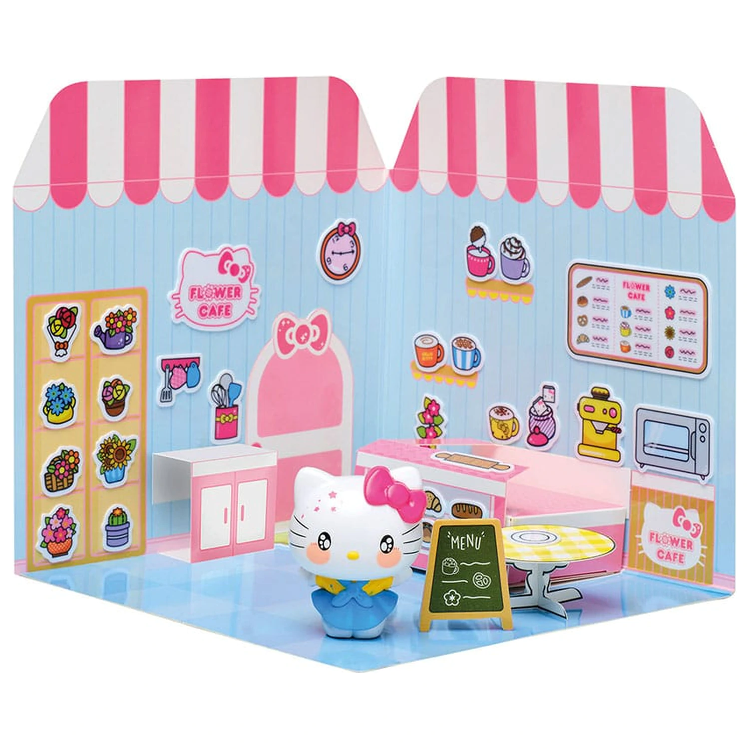Hello Kitty and Friends Mini figurka Naklejka Domek Hello Kitty Flower Café zdjęcie produktu