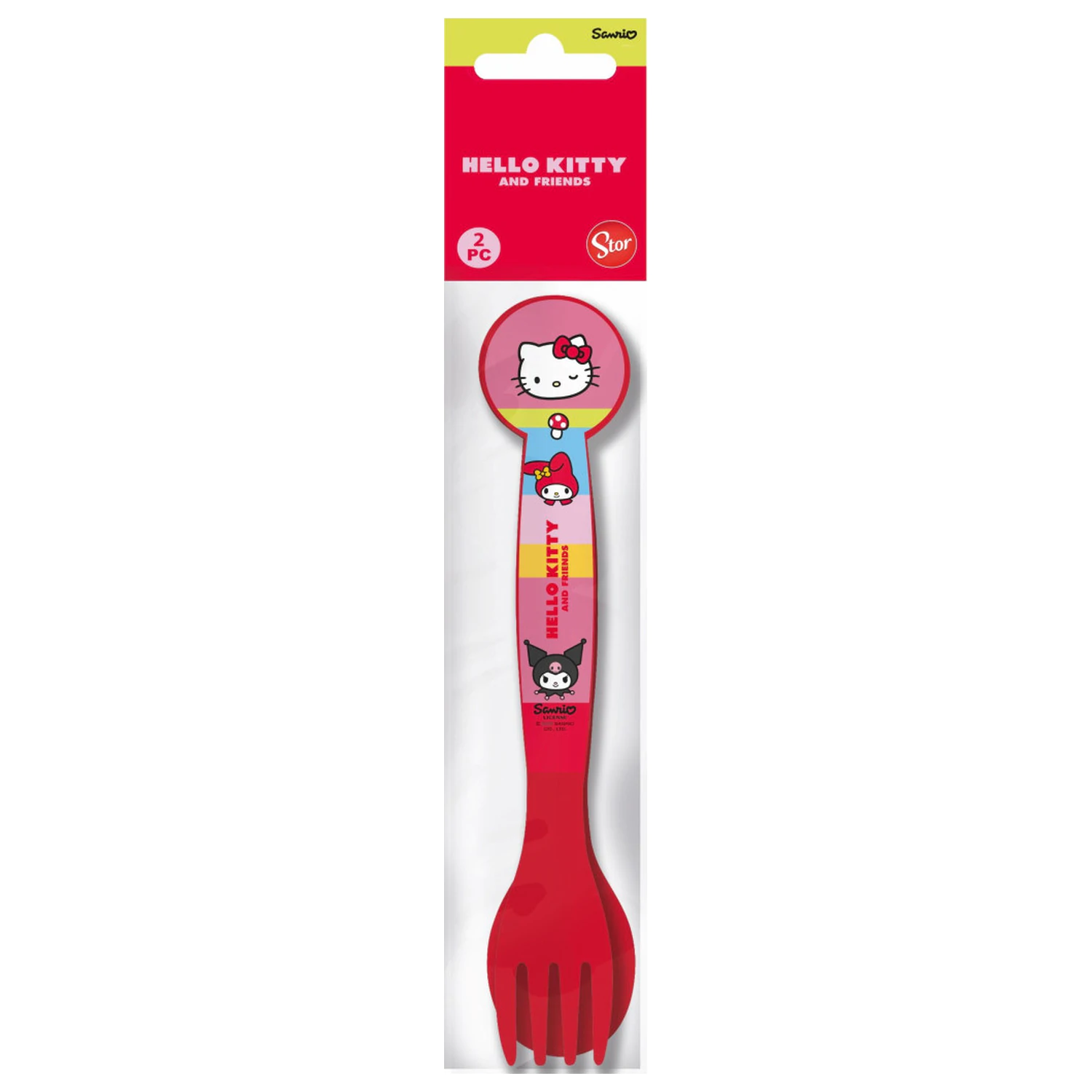 Hello Kitty and Friends Plastikowy Zestaw Sztućców - 2 sztuki zdjęcie produktu