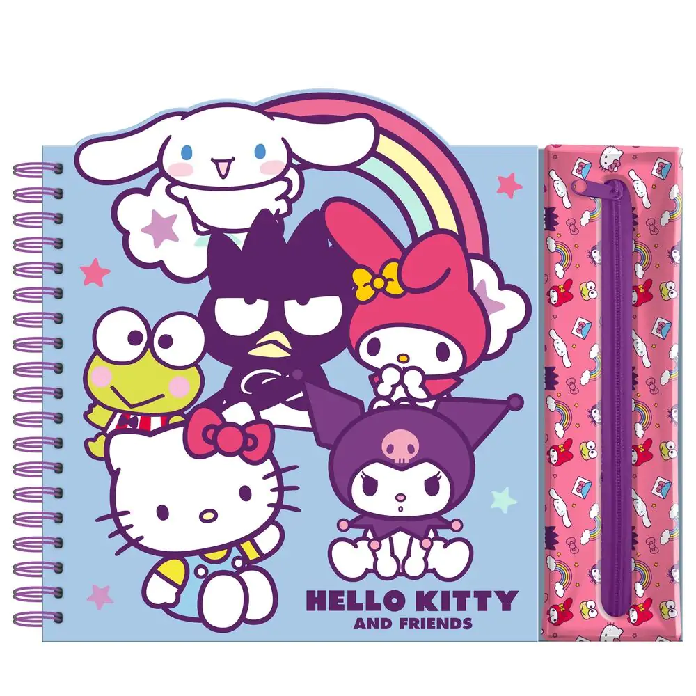 Zeszyt aktywności Hello Kitty and Friends + odpinane etui zdjęcie produktu