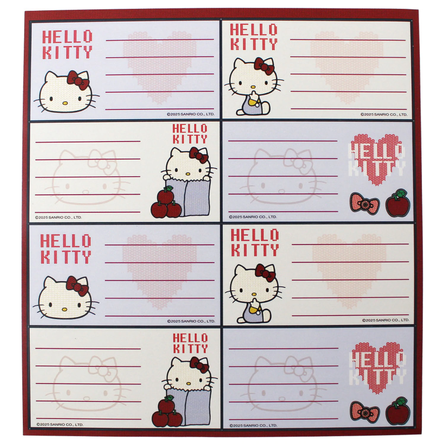 Hello Kitty etykieta na notebooka Apple 16 sztuk zdjęcie produktu