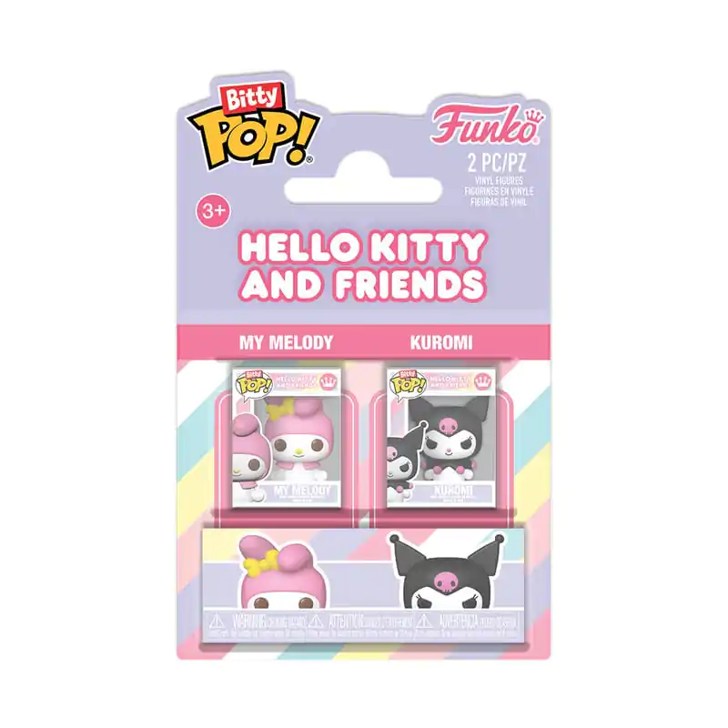 Figurki winylowe Hello Kitty Bitty Funko POP! dwupak My Melody i Kuromi zdjęcie produktu