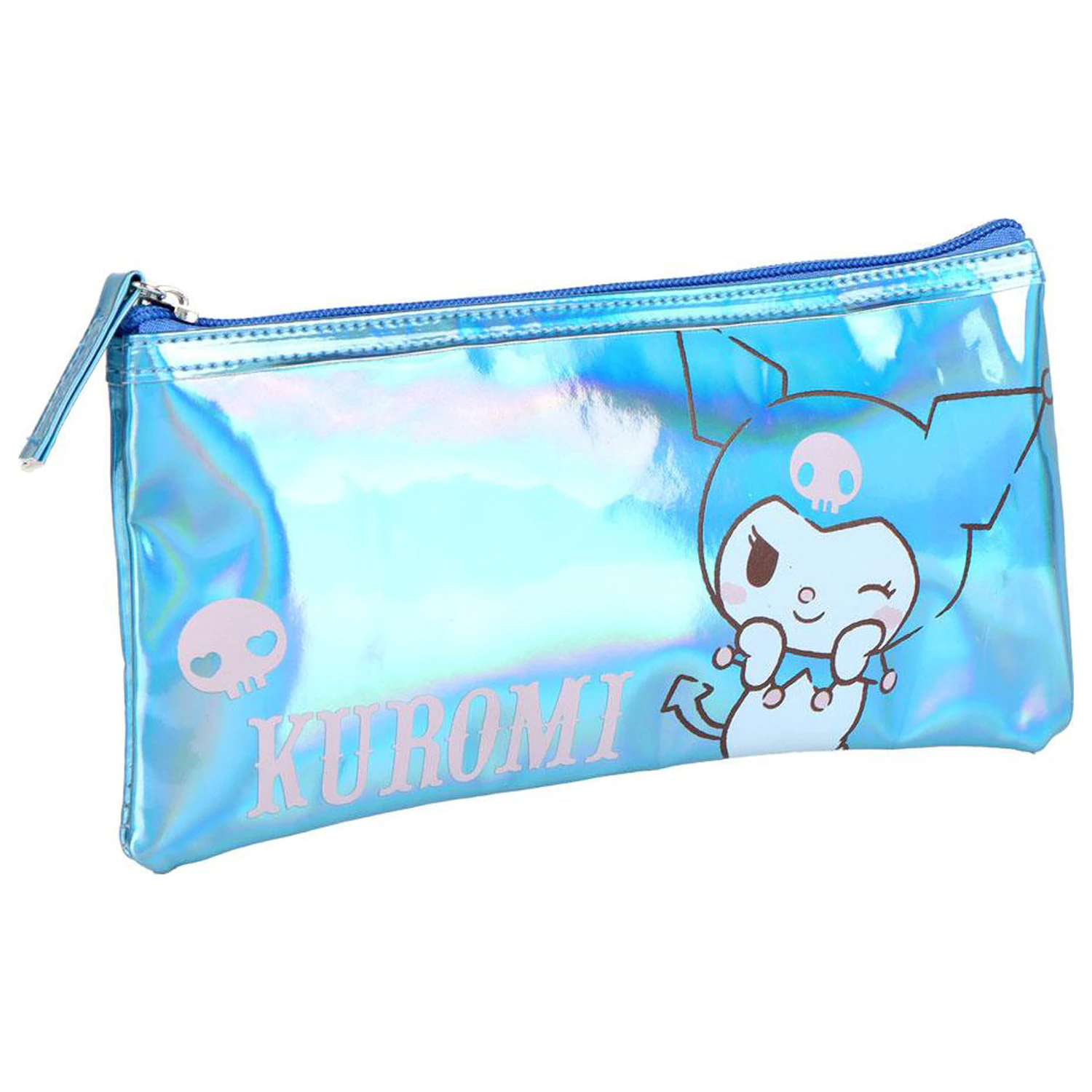 Hello Kitty niebieska irydyzująca dziecięca kosmetyczka, piórnik zdjęcie produktu
