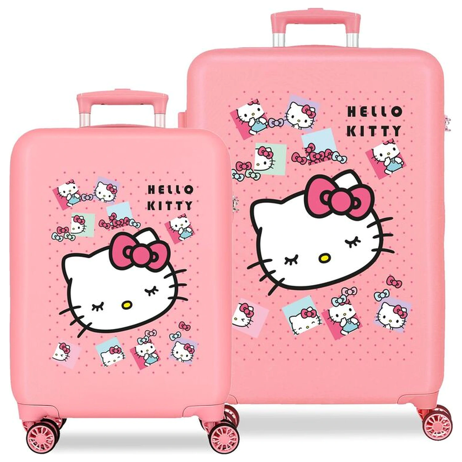 Hello Kitty Bows ABS 2-częściowy zestaw walizek na kółkach 55/65cm zdjęcie produktu