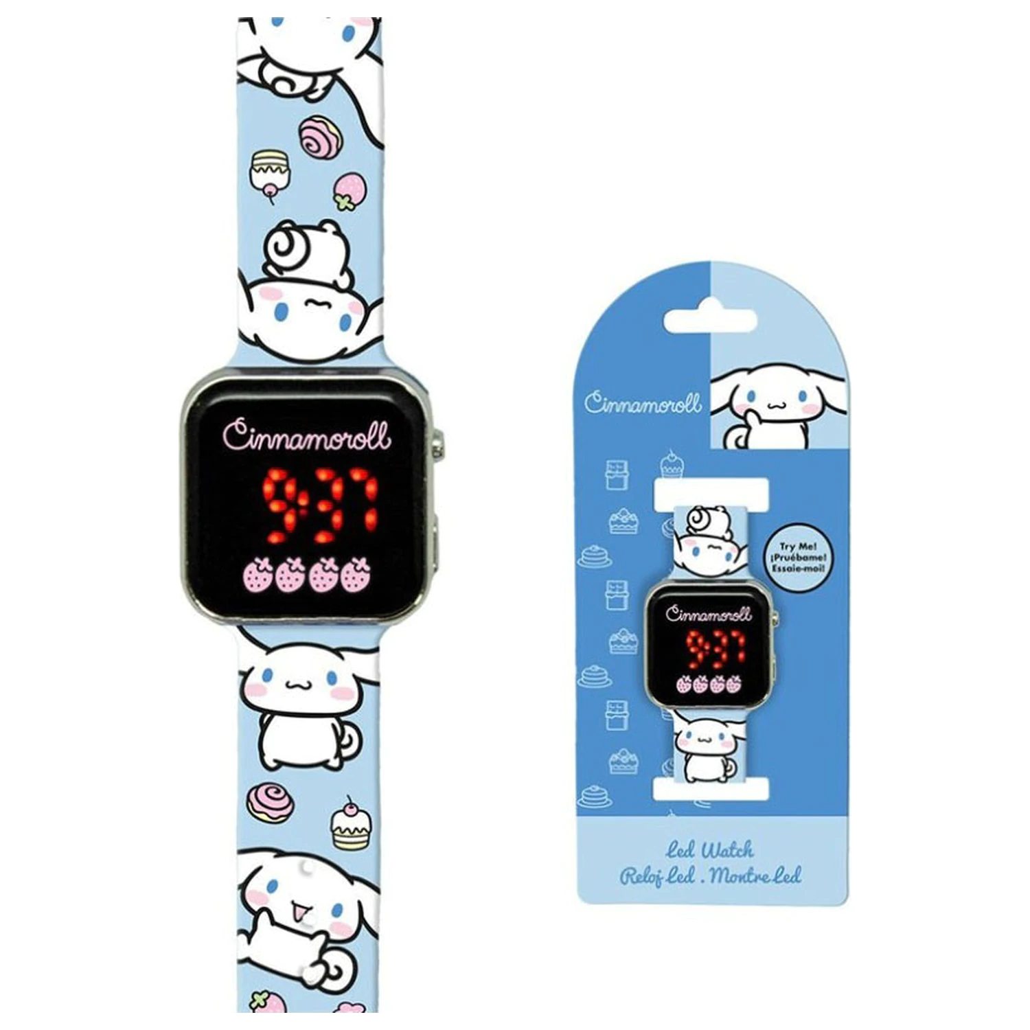 Hello Kitty Cinnamoroll Cyfrowy LED Zegarek na rękę zdjęcie produktu