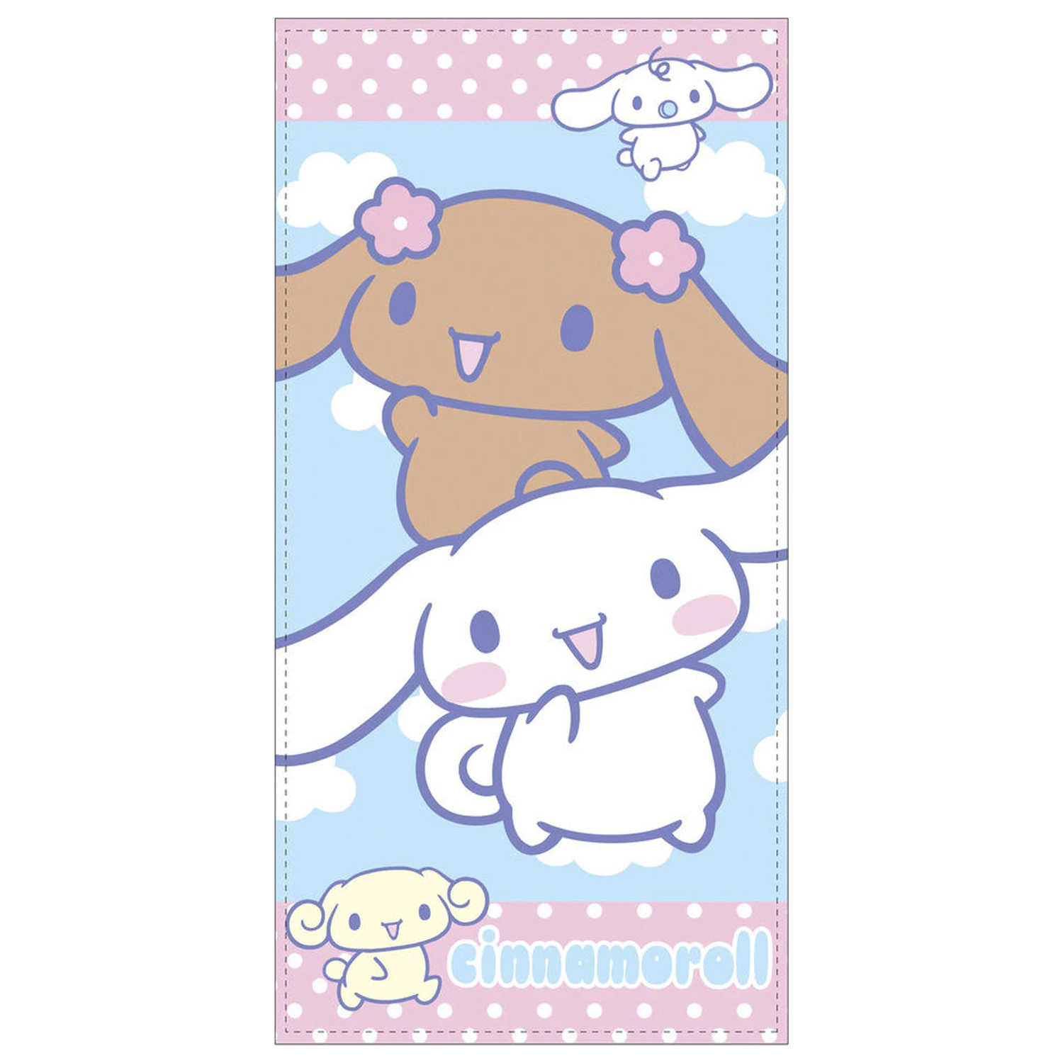 Hello Kitty Cinnamoroll ręcznik plażowy z mikrofibry zdjęcie produktu