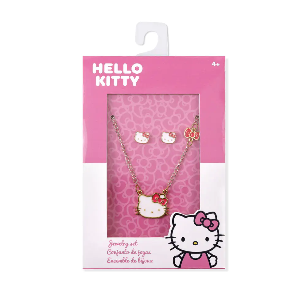 "Hello Kitty" Zestaw naszyjnik i kolczyki zdjęcie produktu