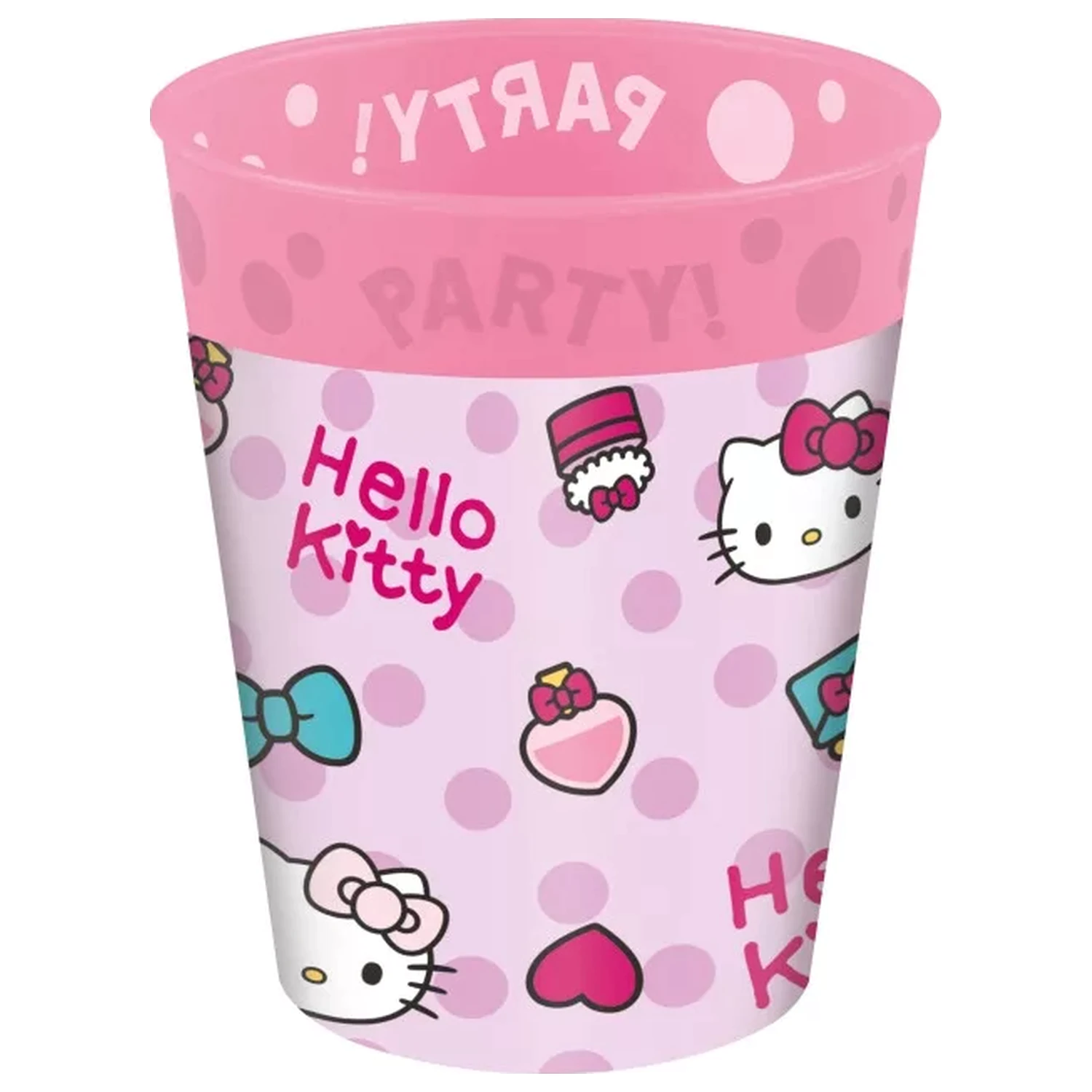 Hello Kitty Fashion micro premium plastikowy zestaw 4 kubków, 250 ml zdjęcie produktu
