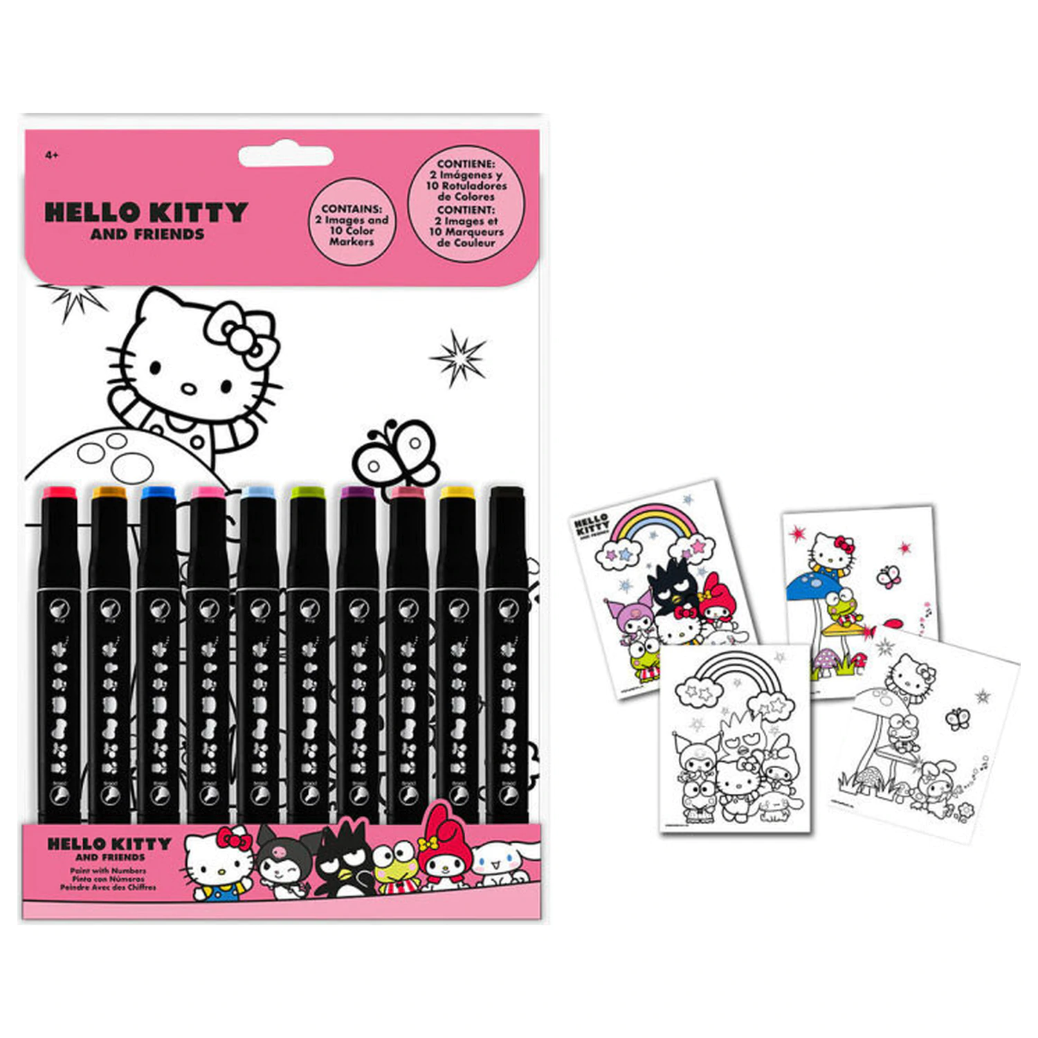 Hello Kitty Friends Wielofunkcyjna Książka do Kolorowania zdjęcie produktu