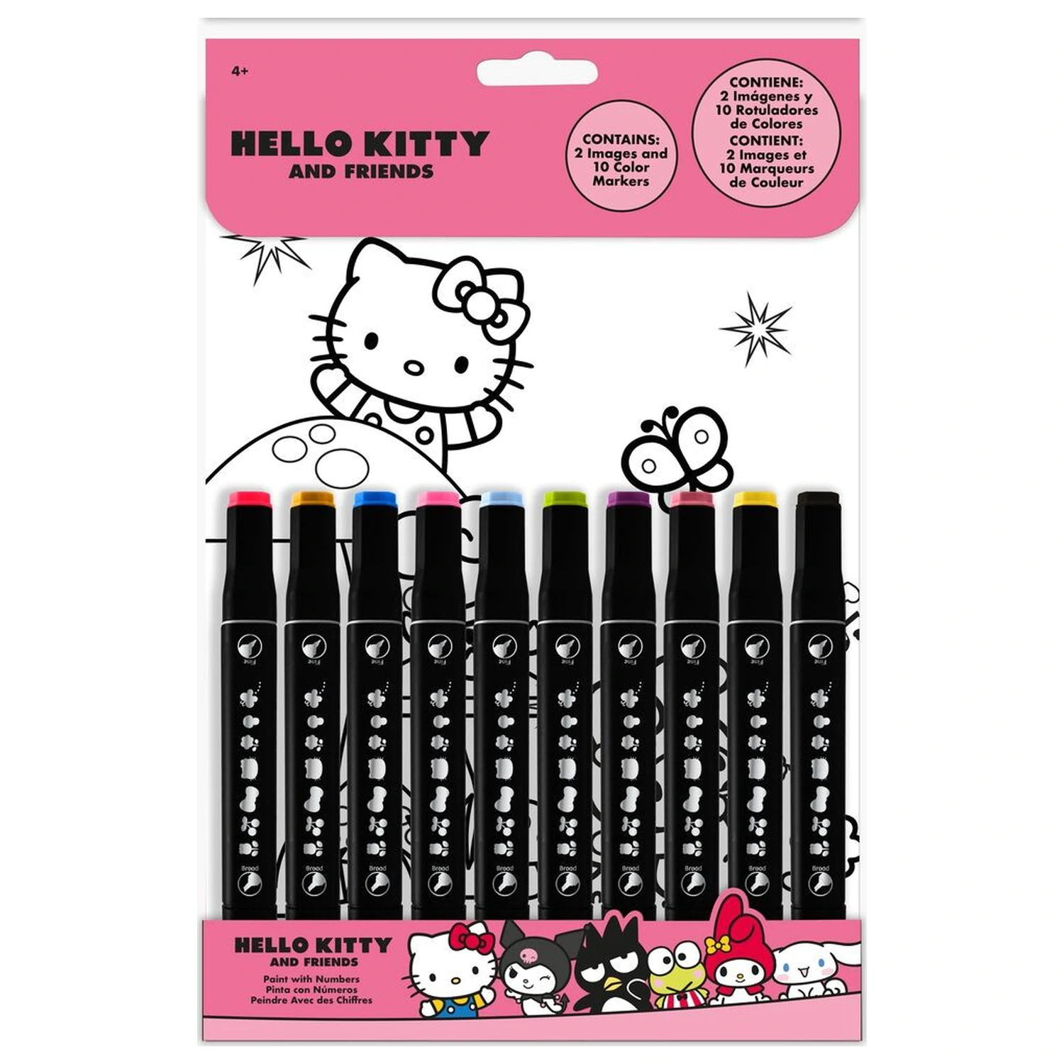 Hello Kitty Friends Wielofunkcyjna Książka do Kolorowania zdjęcie produktu