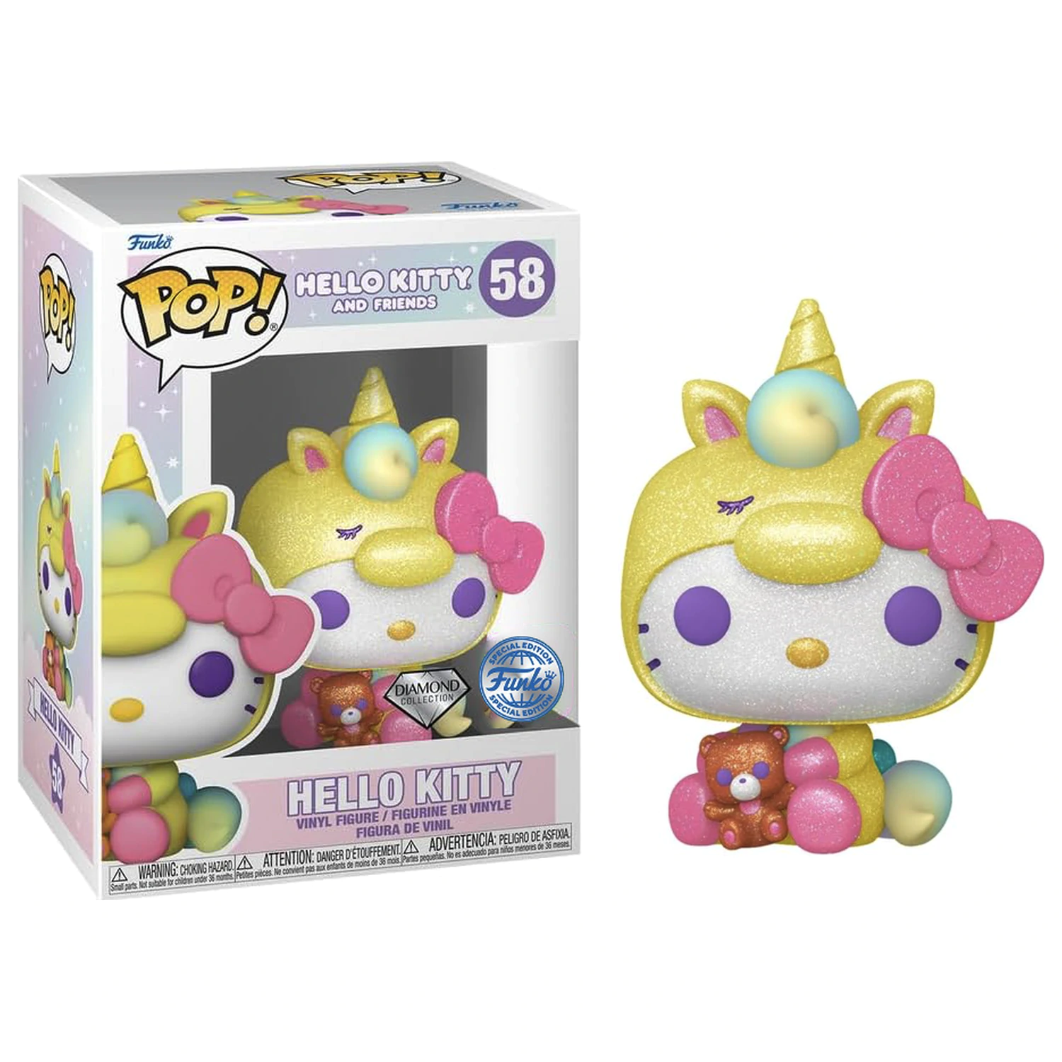 Hello Kitty Funko Pop Sanrio nr 58 Hello Kitty (Diamond) zdjęcie produktu