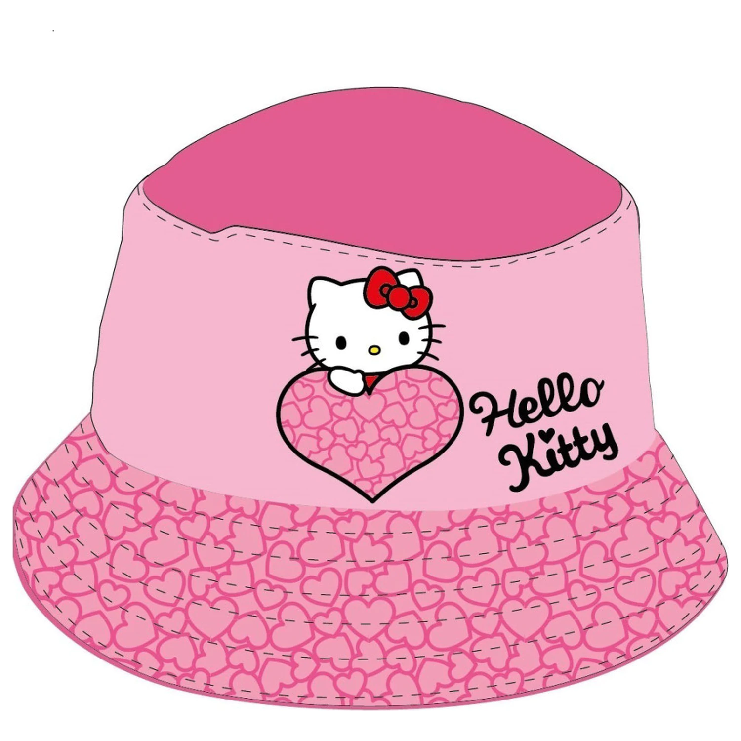 Hello Kitty Heart Dziecięcy Kapelusz Rybacki 53 cm zdjęcie produktu
