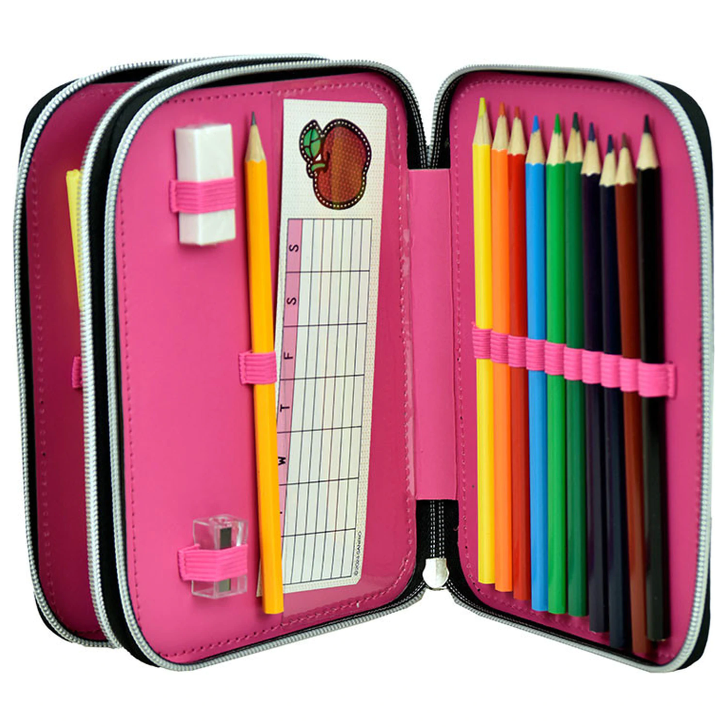 Hello Kitty Heart piórnik z wyposażeniem, 2-poziomowy zdjęcie produktu