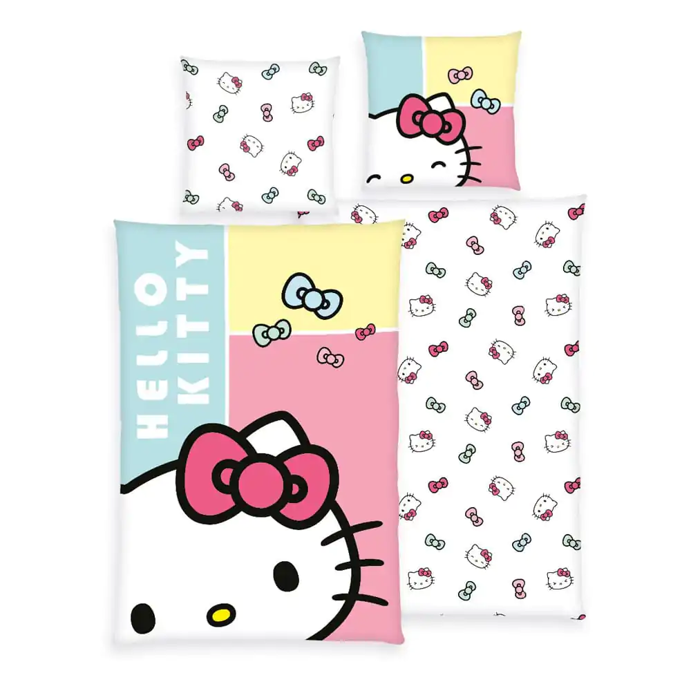 Komplet pościeli Hello Kitty Hello Kitty Bow 135 x 200 cm / 80 x 80 cm zdjęcie produktu