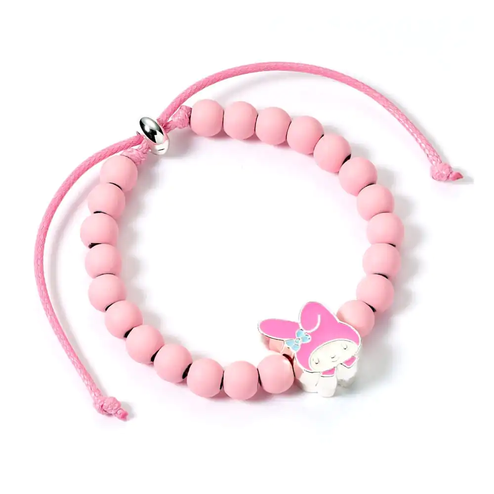 Bransoletka Hello Kitty z różowymi koralikami i zawieszką My Melody 21 cm zdjęcie produktu