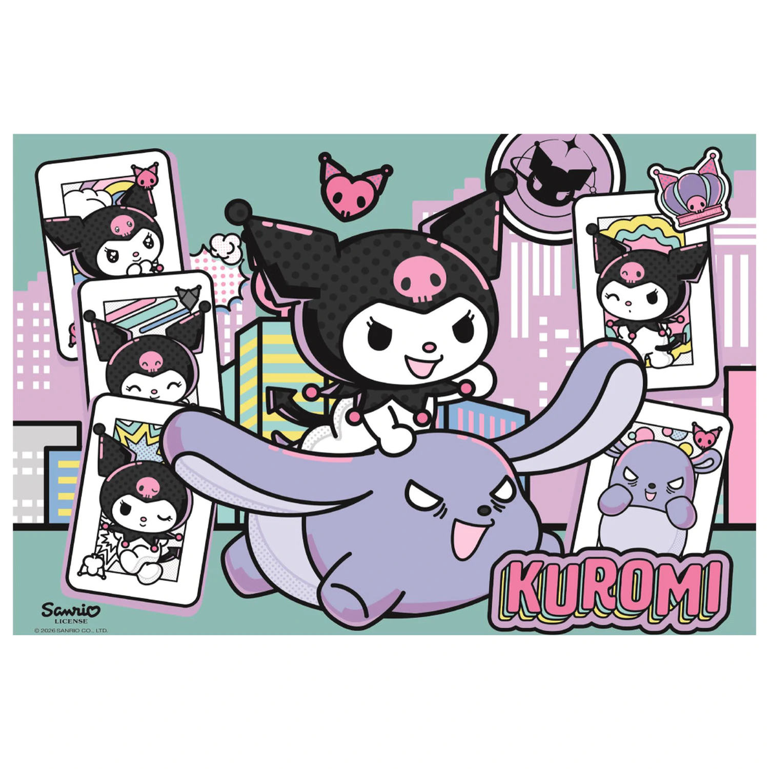 Hello Kitty Kuromi puzzle 104-elementowe zdjęcie produktu