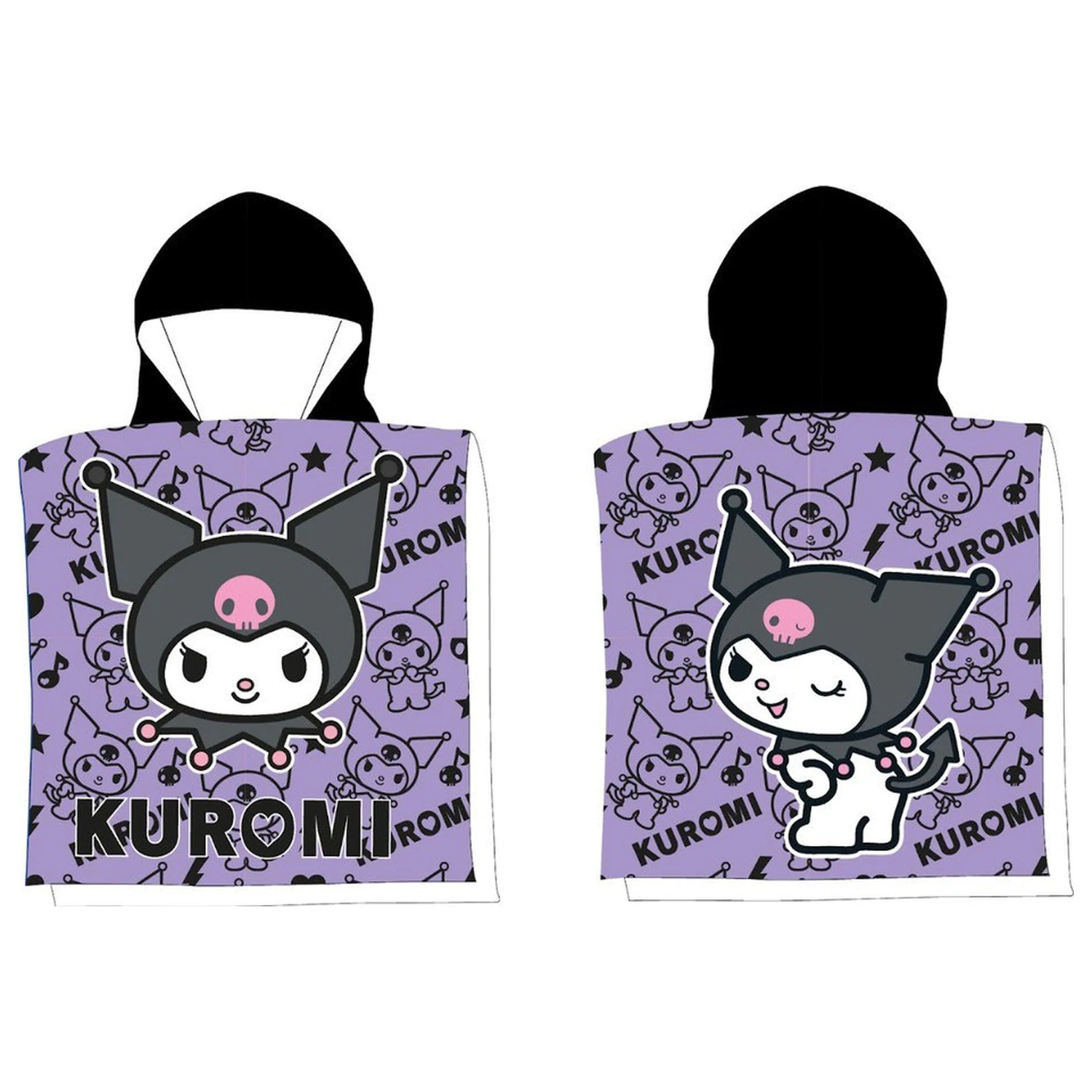 Hello Kitty Kuromi Chaos Ręcznik plażowy Poncho 50x100 cm zdjęcie produktu
