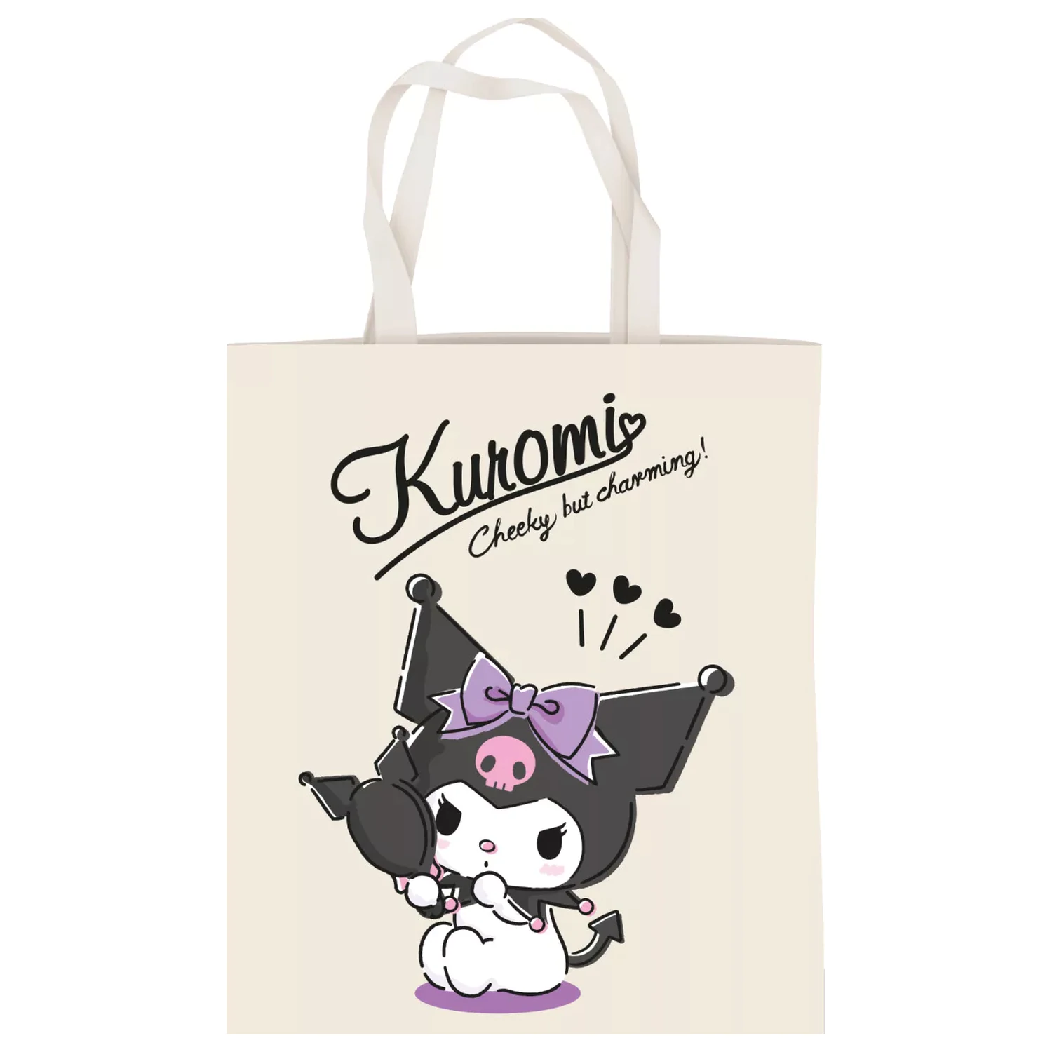 Hello Kitty Kuromi Charming Canvas Tote Bag, torba na zakupy 44 cm zdjęcie produktu