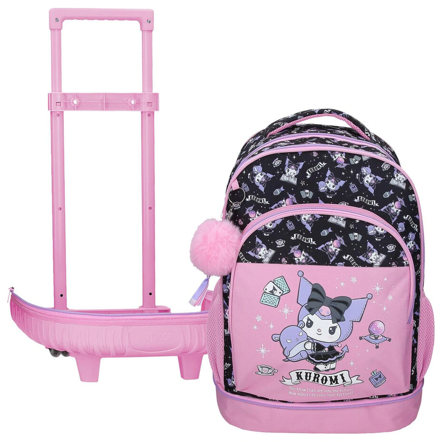 Hello Kitty Kuromi Fortune Telling wyjmowana kompaktowa walizka na kółkach 43cm zdjęcie produktu