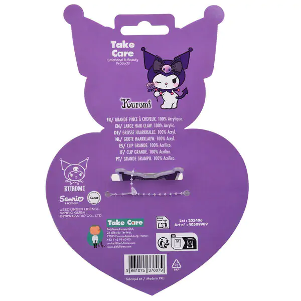 Hello Kitty Kuromi premium spinka do włosów zdjęcie produktu