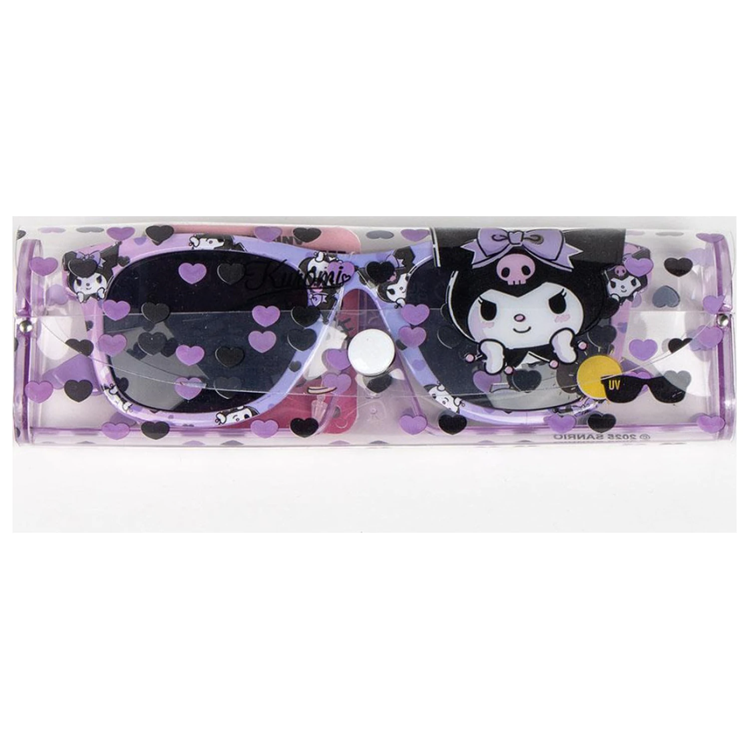 Hello Kitty Kuromi Okulary Przeciwsłoneczne w Kształcie Serca w Etui zdjęcie produktu