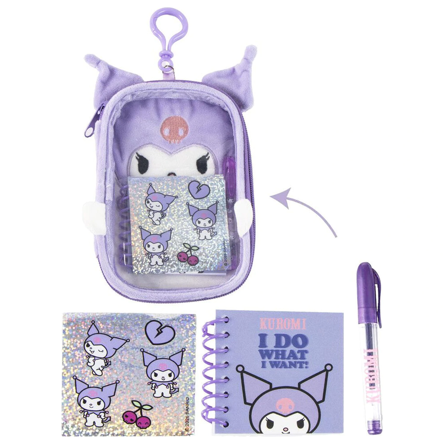 Hello Kitty Kuromi zestaw artykułów piśmienniczych zdjęcie produktu