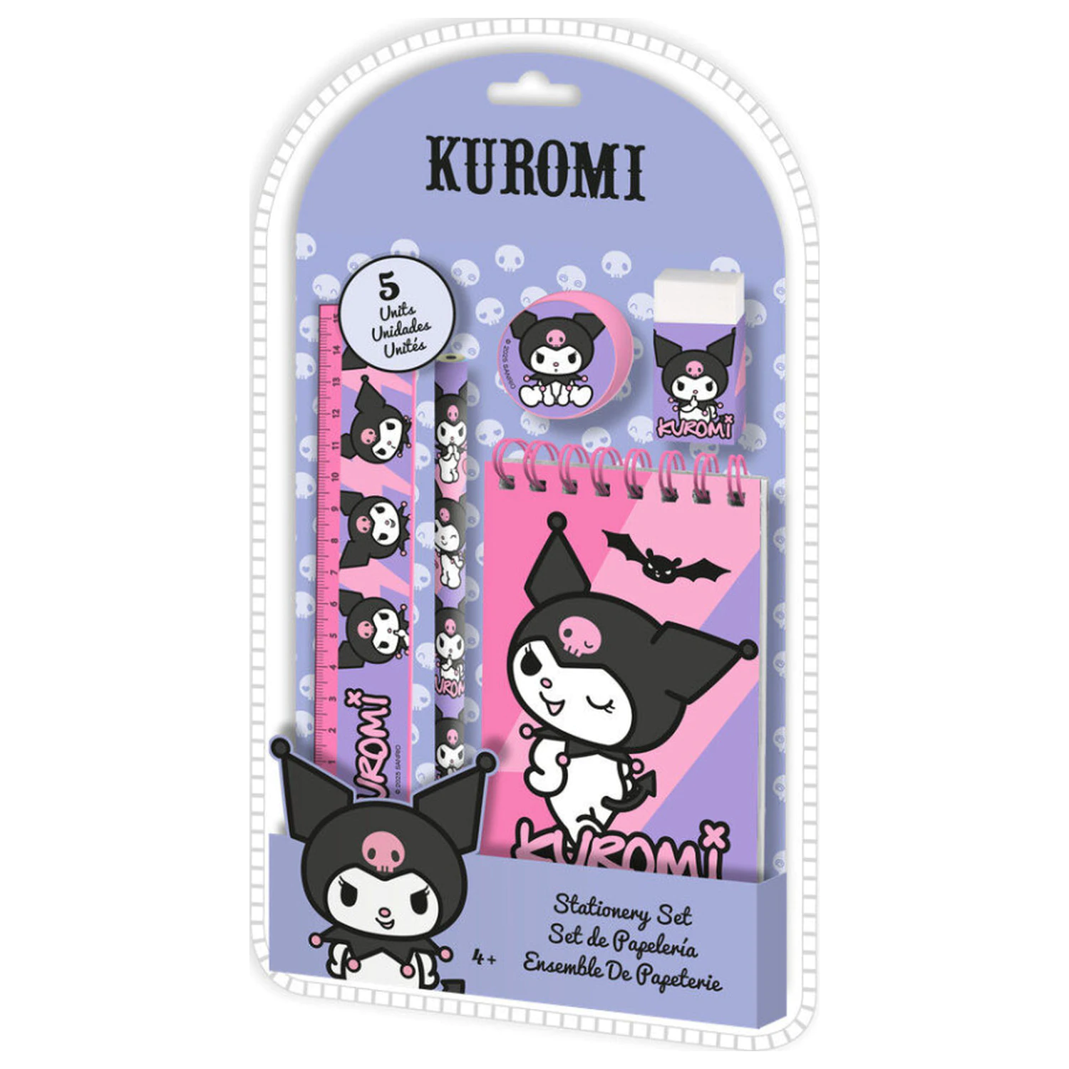 Hello Kitty Kuromi zestaw artykułów piśmienniczych 5 sztuk zdjęcie produktu
