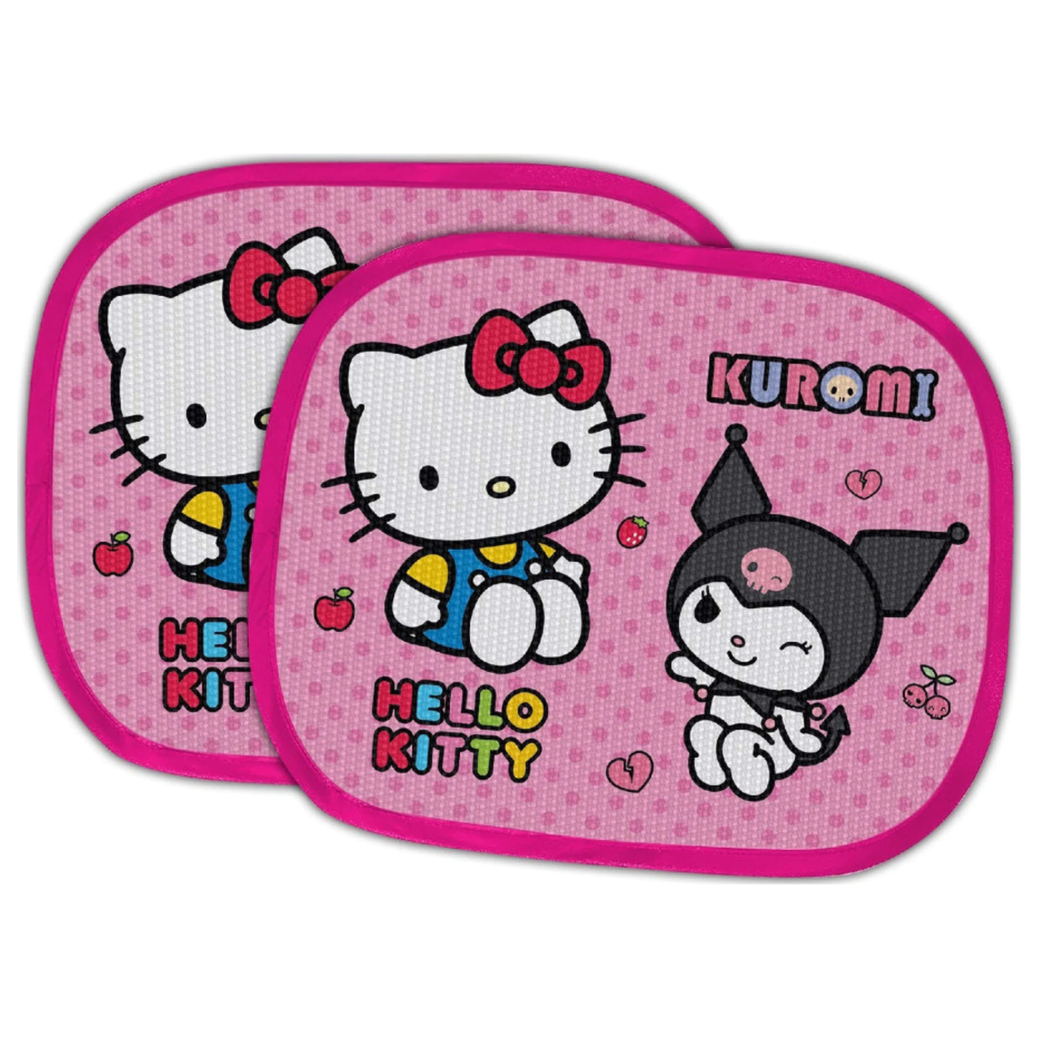 Hello Kitty Kuromi Samochodowe Osłony Przeciwsłoneczne na Okno, 2-pak zdjęcie produktu