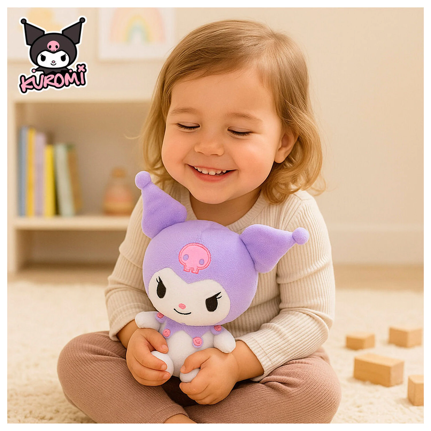 Maskotka Hello Kitty Kuromi pluszowa 19,5cm zdjęcie produktu